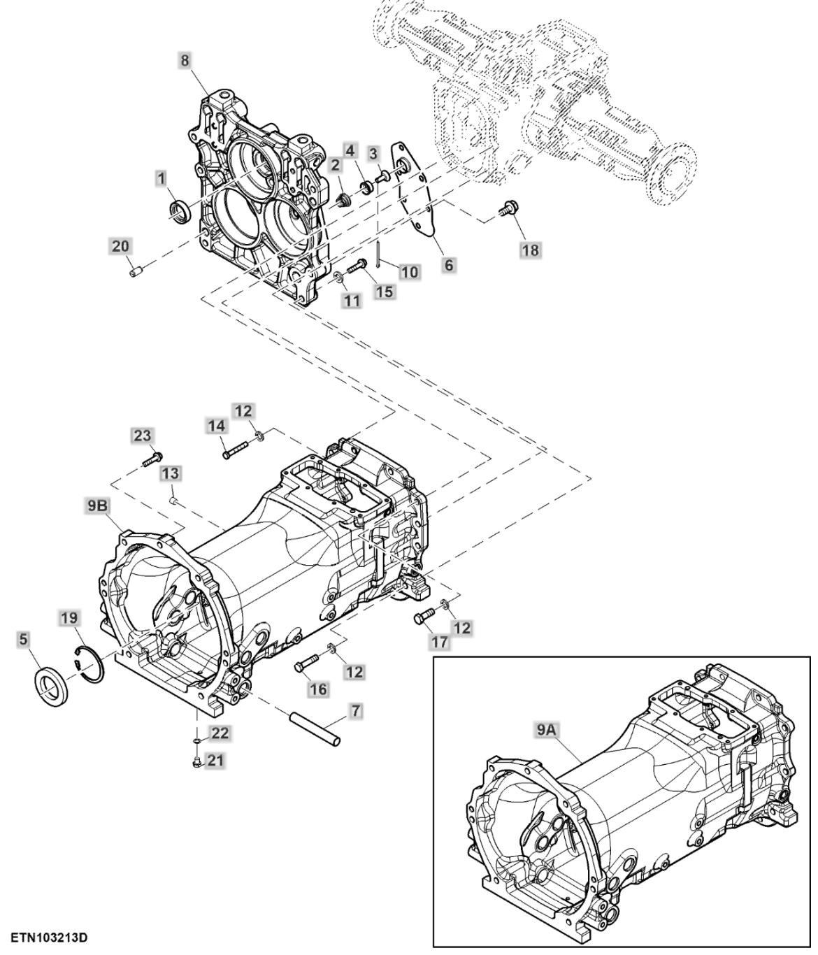 Hộp ly hợp - 2WD - ST928793